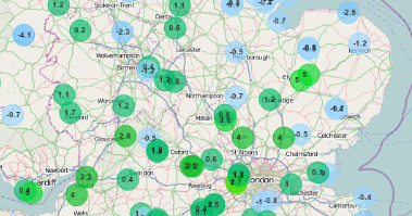 Current weather map